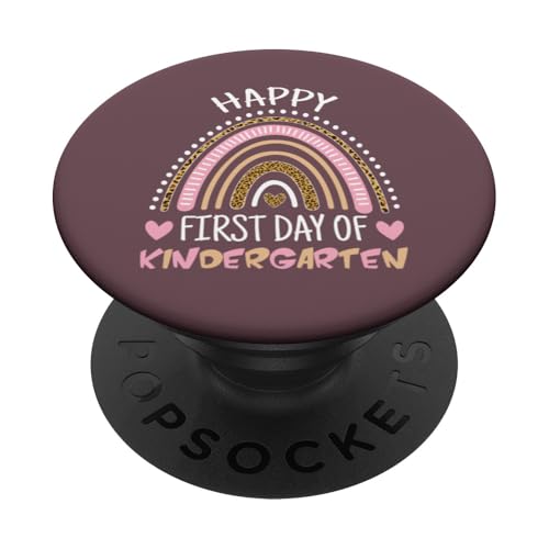 Happy First Day Of Kindergarten 1. Schultag PopSockets Klebender PopGrip von First Day Of School Back To School Student Teacher