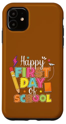 Happy First Day Of School Season Welcome Back School Bleistift Hülle für iPhone 11 Happy First Day Of School Season Welcome Back School Bleistift Hülle für iPhone 11 von First Day Of School Back To School Student Teacher