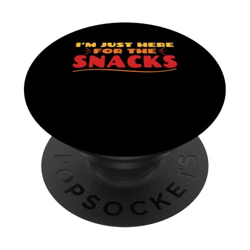 Ich bin nur wegen der Snacks hier. Fröhlicher erster Schultag PopSockets Klebender PopGrip Ich bin nur wegen der Snacks hier. Fröhlicher erster Schultag PopSockets Klebender PopGrip von First Day Of School Back To School Student Teacher