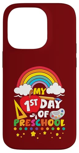 Mein erster Vorschultag Rainbow Fröhlicher erster Schultag Hülle für iPhone 14 Pro Mein erster Vorschultag Rainbow Fröhlicher erster Schultag Hülle für iPhone 14 Pro von First Day Of School Back To School Student Teacher