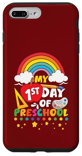 Mein erster Vorschultag Rainbow Fröhlicher erster Schultag Hülle für iPhone 7 Plus/8 Plus Mein erster Vorschultag Rainbow Fröhlicher erster Schultag Hülle für iPhone 7 Plus/8 Plus von First Day Of School Back To School Student Teacher