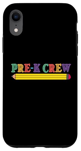 Pre-K Crew Frohen ersten Schultag Willkommen zurück in die Schule Hülle für iPhone XR Pre-K Crew Frohen ersten Schultag Willkommen zurück in die Schule Hülle für iPhone XR von First Day Of School Back To School Student Teacher