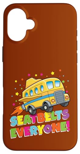 Sicherheitsgurte Jeder Schulbus Schulanfang Kinder Hülle für iPhone 16 Plus Sicherheitsgurte Jeder Schulbus Schulanfang Kinder Hülle für iPhone 16 Plus von First Day Of School Back To School Student Teacher