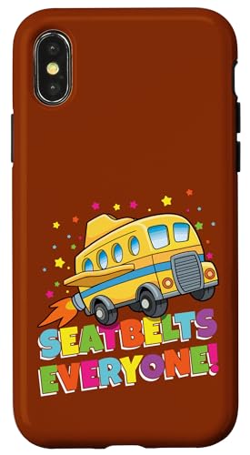 Sicherheitsgurte Jeder Schulbus Schulanfang Kinder Hülle für iPhone X/XS Sicherheitsgurte Jeder Schulbus Schulanfang Kinder Hülle für iPhone X/XS von First Day Of School Back To School Student Teacher