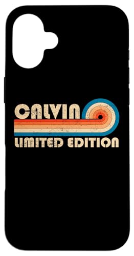 CALVIN First Name Funny Retro Vintage Birthday Hülle für iPhone 16 Plus von First Name Cool Given Name