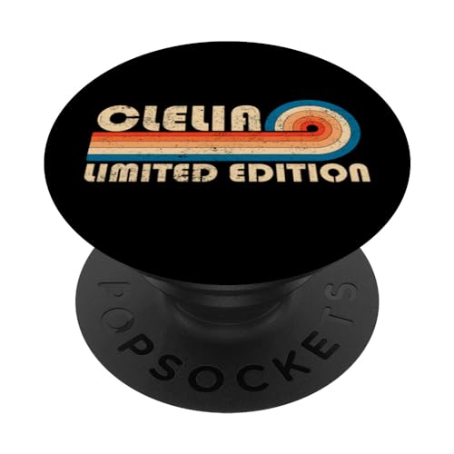 CLELIA First Name Funny Retro Vintage Birthday PopSockets Klebender PopGrip CLELIA First Name Funny Retro Vintage Birthday PopSockets Klebender PopGrip von First Name Cool Given Name