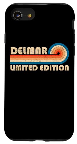 DELMAR First Name Funny Retro Vintage Birthday Hülle für iPhone SE (2020) / 7 / 8 von First Name Cool Given Name