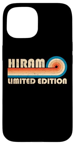 HIRAM First Name Funny Retro Vintage Birthday Hülle für iPhone 15 HIRAM First Name Funny Retro Vintage Birthday Hülle für iPhone 15 von First Name Cool Given Name