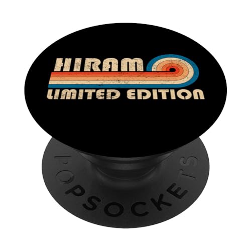 HIRAM First Name Funny Retro Vintage Birthday PopSockets Klebender PopGrip HIRAM First Name Funny Retro Vintage Birthday PopSockets Klebender PopGrip von First Name Cool Given Name