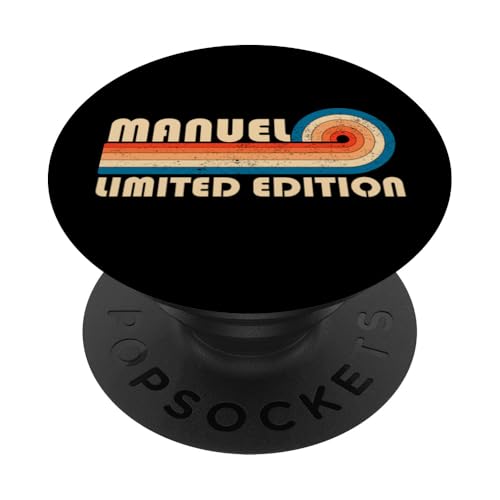 MANUEL First Name Funny Retro Vintage Birthday PopSockets Klebender PopGrip MANUEL First Name Funny Retro Vintage Birthday PopSockets Klebender PopGrip von First Name Cool Given Name