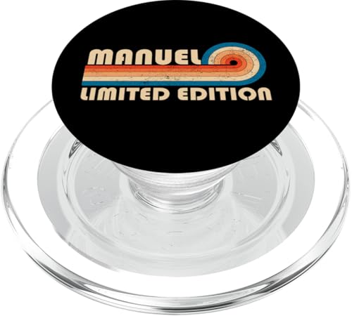 MANUEL First Name Funny Retro Vintage Birthday PopSockets PopGrip für MagSafe MANUEL First Name Funny Retro Vintage Birthday PopSockets PopGrip für MagSafe von First Name Cool Given Name