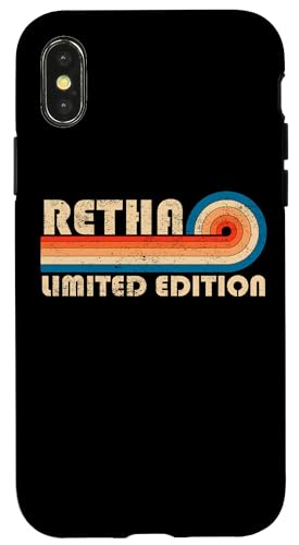 RETHA First Name Funny Retro Vintage Birthday Hülle für iPhone X/XS RETHA First Name Funny Retro Vintage Birthday Hülle für iPhone X/XS von First Name Cool Given Name