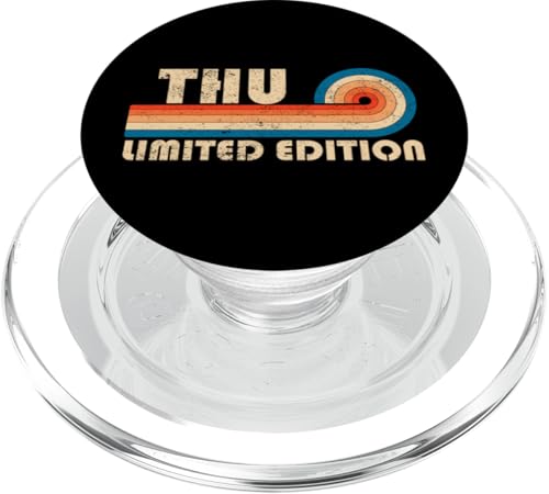 THU First Name Funny Retro Vintage Birthday PopSockets PopGrip für MagSafe THU First Name Funny Retro Vintage Birthday PopSockets PopGrip für MagSafe von First Name Cool Given Name