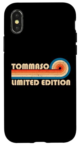 TOMMASO First Name Funny Retro Vintage Birthday Hülle für iPhone X/XS von First Name Cool Given Name