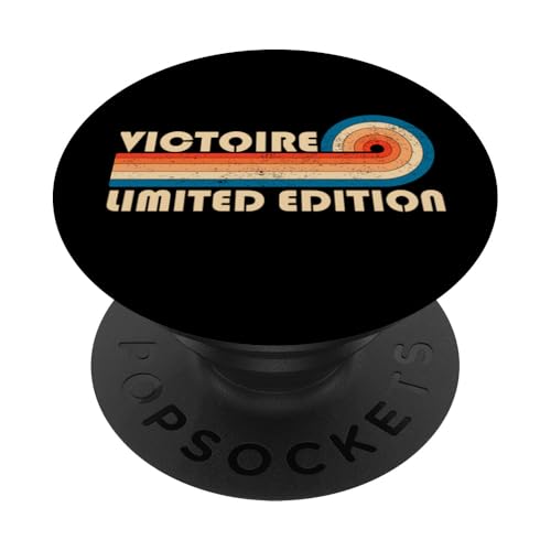 VICTOIRE First Name Funny Retro Vintage Birthday PopSockets Klebender PopGrip von First Name Cool Given Name