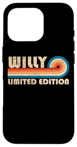 WILLY First Name Funny Retro Vintage Birthday Hülle für iPhone 16 Pro WILLY First Name Funny Retro Vintage Birthday Hülle für iPhone 16 Pro von First Name Cool Given Name