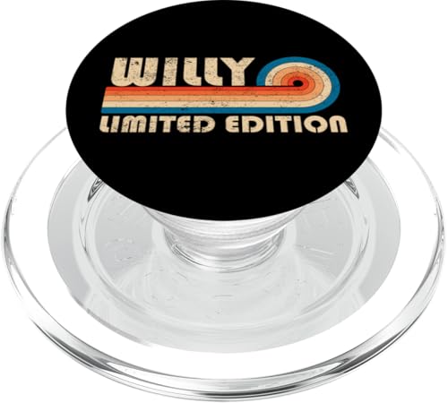 WILLY First Name Funny Retro Vintage Birthday PopSockets PopGrip für MagSafe WILLY First Name Funny Retro Vintage Birthday PopSockets PopGrip für MagSafe von First Name Cool Given Name