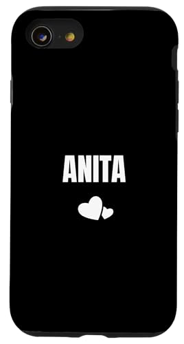 Anita Vorname Geburtstag Niedliches Herz Hülle für iPhone SE (2020) / 7 / 8 von First Name Gift Female Cute Heart Birthday Name