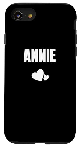Annie Vorname Geburtstag Niedliches Herz Hülle für iPhone SE (2020) / 7 / 8 von First Name Gift Female Cute Heart Birthday Name
