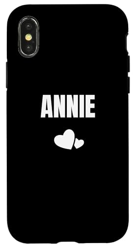 Annie Vorname Geburtstag Niedliches Herz Hülle für iPhone X/XS Annie Vorname Geburtstag Niedliches Herz Hülle für iPhone X/XS von First Name Gift Female Cute Heart Birthday Name