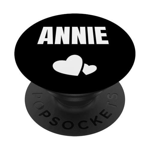 Annie Vorname Geburtstag Niedliches Herz PopSockets Klebender PopGrip von First Name Gift Female Cute Heart Birthday Name