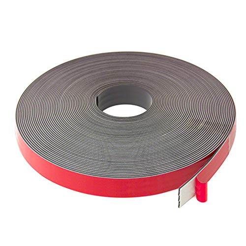 Magflex® Flexible Magnetband Mit Schaumstoff - Selbstklebstoff, Das Einen Starken Griff Auf Den Oberflächen Auf Magnetischem Metallbasis Bietet - Polarität B - 25,4mm Breit - 30 M Länge von first4magnets