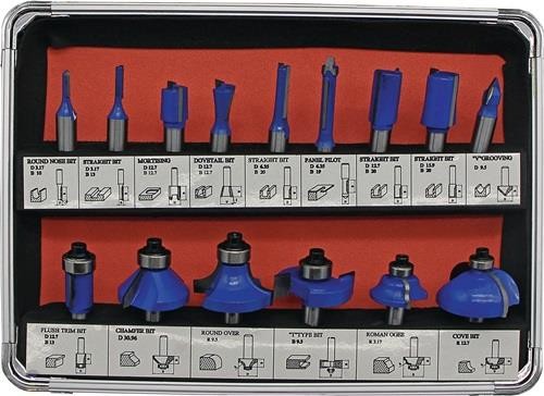 Fisch-tools HM-Oberfräserkassette 973CT15A 15-tlg.Schaft-D.8mm HM Fisch-tools HM-Oberfräserkassette 973CT15A 15-tlg.Schaft-D.8mm HM von Fisch-tools