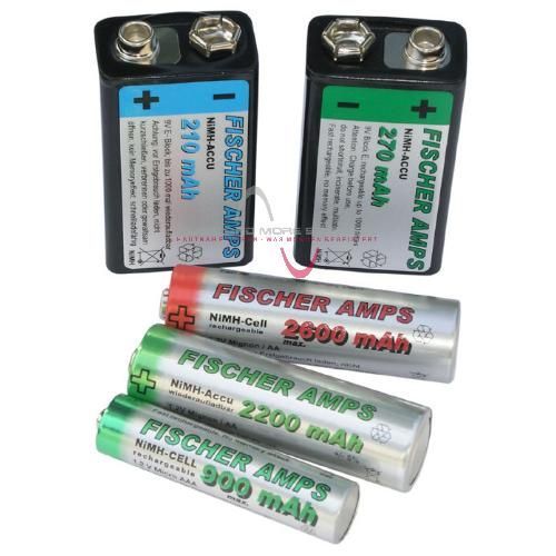 Fischer Amps 9 Volt NiMH , 270 mAh von Fischer Amps