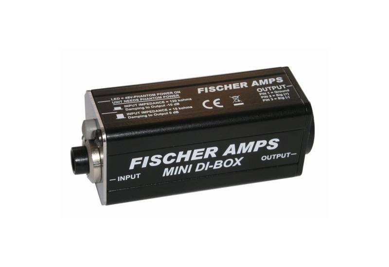 Fischer Amps Audio-Wandler, (Mini DI-Box mit Gürtelhalterung, Zubehör, DI-Boxen), Mini DI-Box mit Gürtelhalterung - DI Box von Fischer Amps