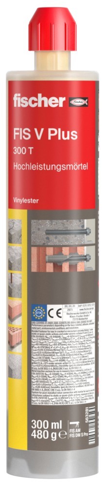 Fischer Deutschl. Hochleistungsmörtel FIS VPlus300T(VE300) 563281 von Fischer Deutschl.