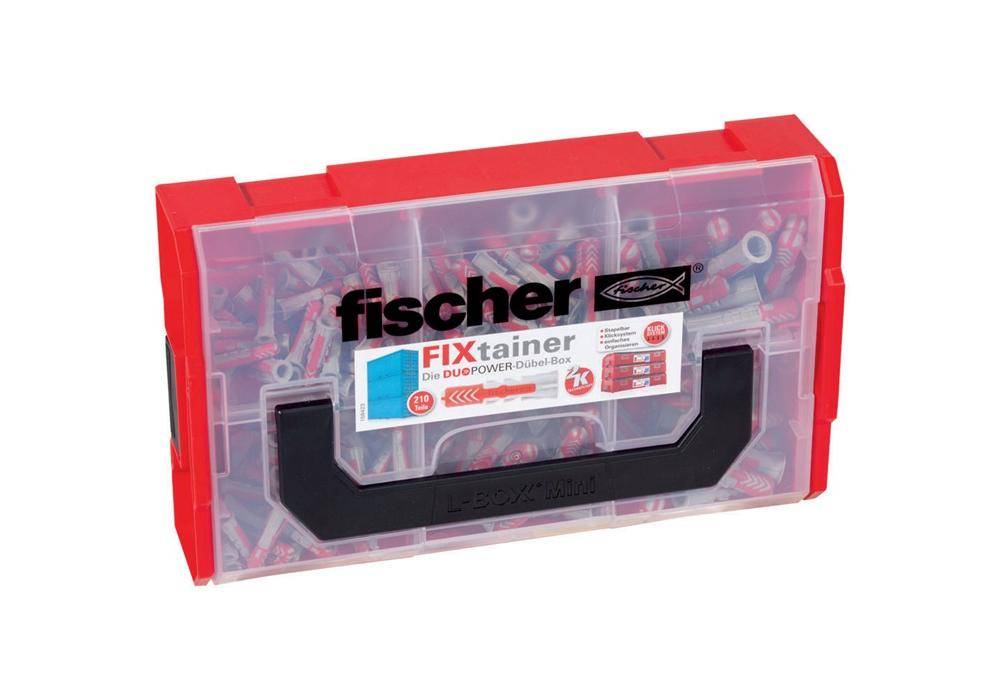 Fischer FIXtainer DUOPOWER (210) 535968 120/6x30,60/8x40,30/10x50 Dübel von Fischer Deutschland Vertriebs