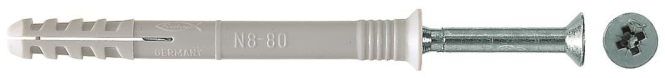 Fischer Nageldübel N 5x40/15 S 050351 (100) Nagelschraube (Inhalt 100 Stück) von Fischer Deutschland Vertriebs