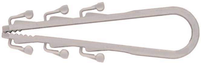 Fischer Steckfix SF plus LS 20/40 058157 Leitungsschalufe (Inhalt 100 Stück) von Fischer Deutschland Vertriebs