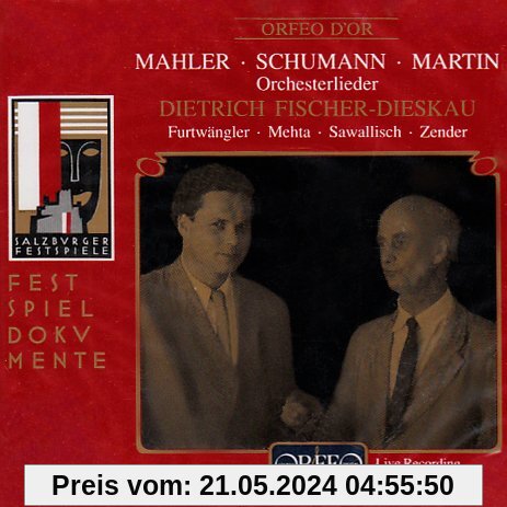 Orchesterlieder von Mahler, Schumann von Fischer-Dieskau