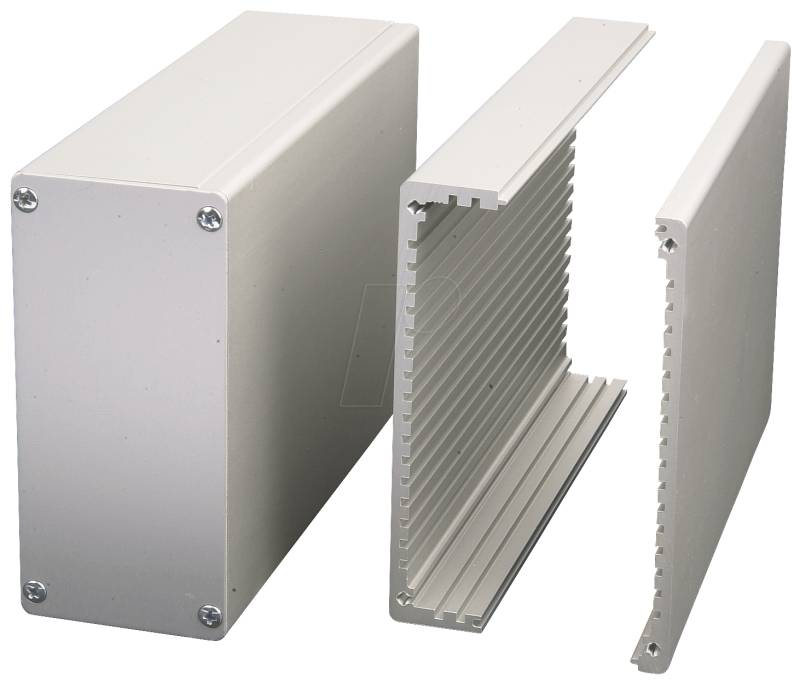DPL 4-4 - Deckelsatz für KOH-4 + KOH-4, 105 x 64,6 mm von Fischer Elektronik