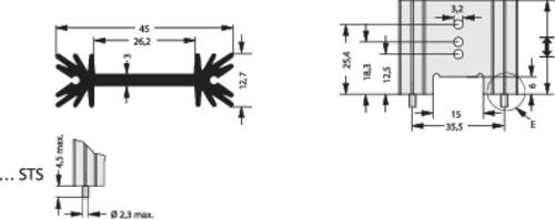 Fischer Elektronik 10019873 SK 409 50,8 STS Strangkühlkörper 6.2 K/W (L x B x H) 50.8 x 45 x 12.7m von Fischer Elektronik