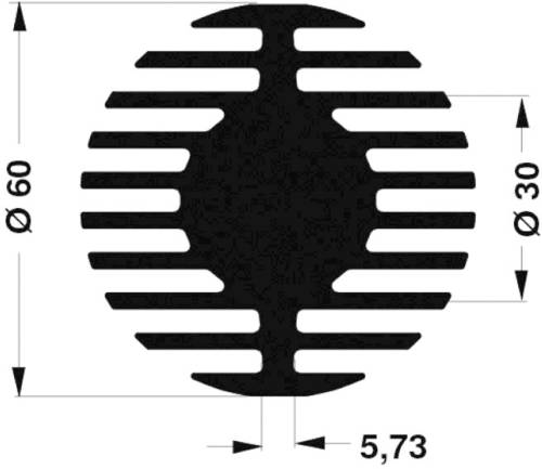 Fischer Elektronik 10021589 SK 578 50 SA LED-Kühlkörper 1.45 K/W (Ø x H) 60mm x 50mm von Fischer Elektronik