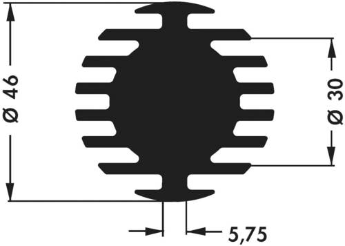Fischer Elektronik 10021849 SK 598 20 SA LED-Kühlkörper 3.75 K/W (Ø x H) 46mm x 20mm von Fischer Elektronik