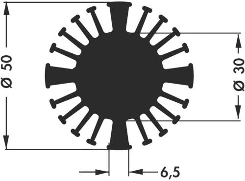 Fischer Elektronik 10021928 SK 602 15 SA LED-Kühlkörper 2.5 K/W (Ø x H) 50mm x 15mm von Fischer Elektronik