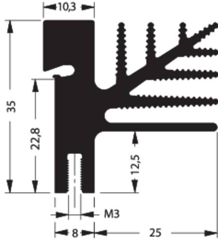 Fischer Elektronik 10101589 SK 482 100 SA + 4X THFU 2 Strangkühlkörper 3.25 K/W (L x B x H) 100 x von Fischer Elektronik