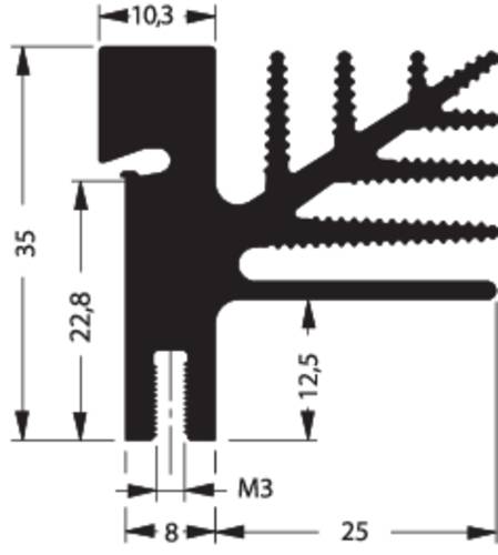 Fischer Elektronik 10101602 SK 482 50 SA + 2x THFU 2 Strangkühlkörper 4.75 K/W (L x B x H) 50 x 33 von Fischer Elektronik