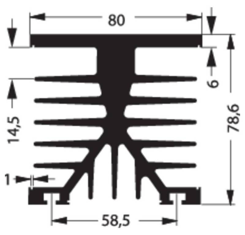 Fischer Elektronik Computer-Kühler Kühlkörper für elektronische Lastrelais von Fischer Elektronik