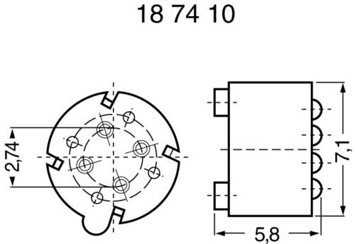 Fischer Elektronik Transistor-Abstandshalter MS 58-7 Passend für Gehäuse (Halbleiter): TO-5 (Ø x von Fischer Elektronik