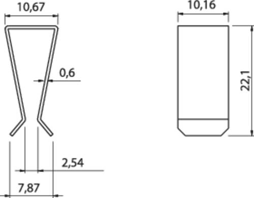 Fischer Elektronik Transistor-Klammer Passend für (Gehäuseart (Halbleiter)): TO-220 (L x B x H) 22 von Fischer Elektronik