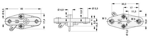 Fischer Elektronik Transistorhalterung TF 3/2 Passend für Gehäuse (Halbleiter): TO-3 Rastermaß: 1 von Fischer Elektronik