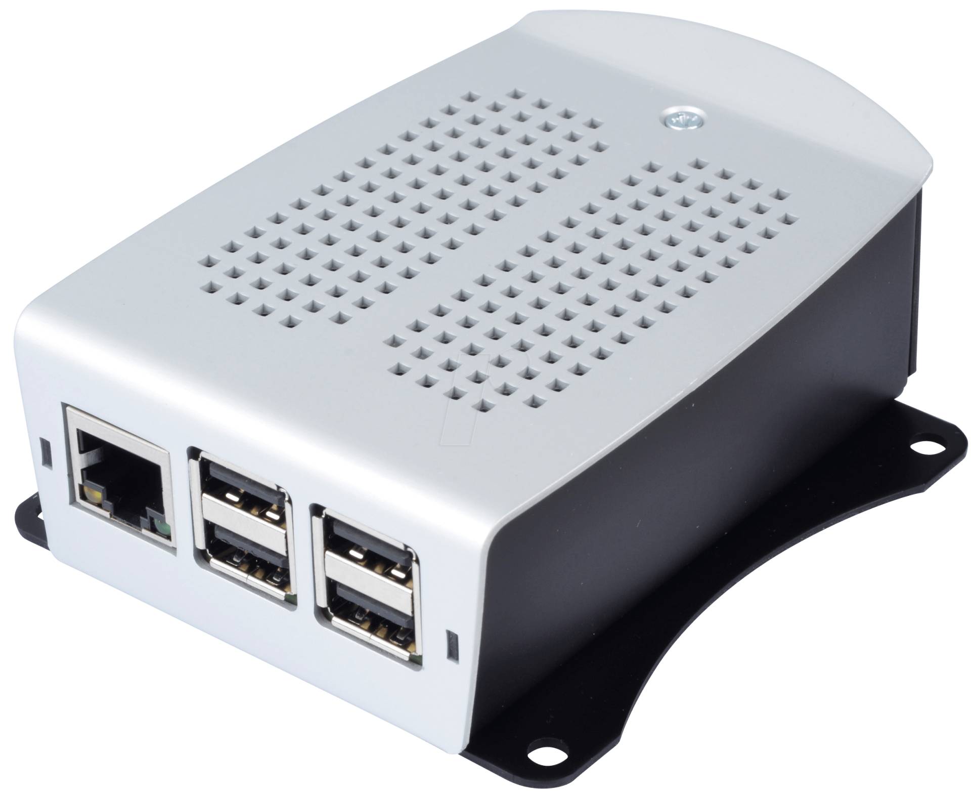 RPI FE ALU BK-SI - Gehäuse für Raspberry Pi 3, Alu, schwarz/silber RPI FE ALU BK-SI - Gehäuse für Raspberry Pi 3, Alu, schwarz/silber von Fischer Elektronik