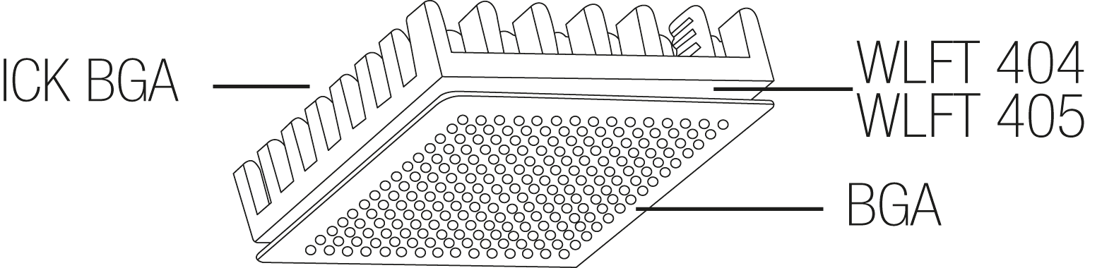 V ICK BGA14X14 - Kühlkörper für BGA, 14 x 14 x 6 mm von Fischer Elektronik