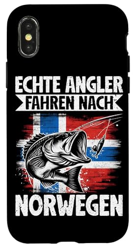 Echte Angler Fahren Nach Norwegen Angelteam Angler Fischer Hülle für iPhone X/XS von Fischer Fischjagd Norwegen Angelausflug