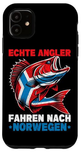 Echte Angler Fahren Nach Norwegen Fishing Angelteam Hülle für iPhone 11 von Fischer Fischjagd Norwegen Angelausflug