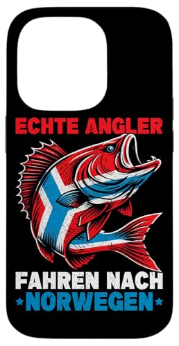 Echte Angler Fahren Nach Norwegen Fishing Angelteam Hülle für iPhone 14 Pro von Fischer Fischjagd Norwegen Angelausflug